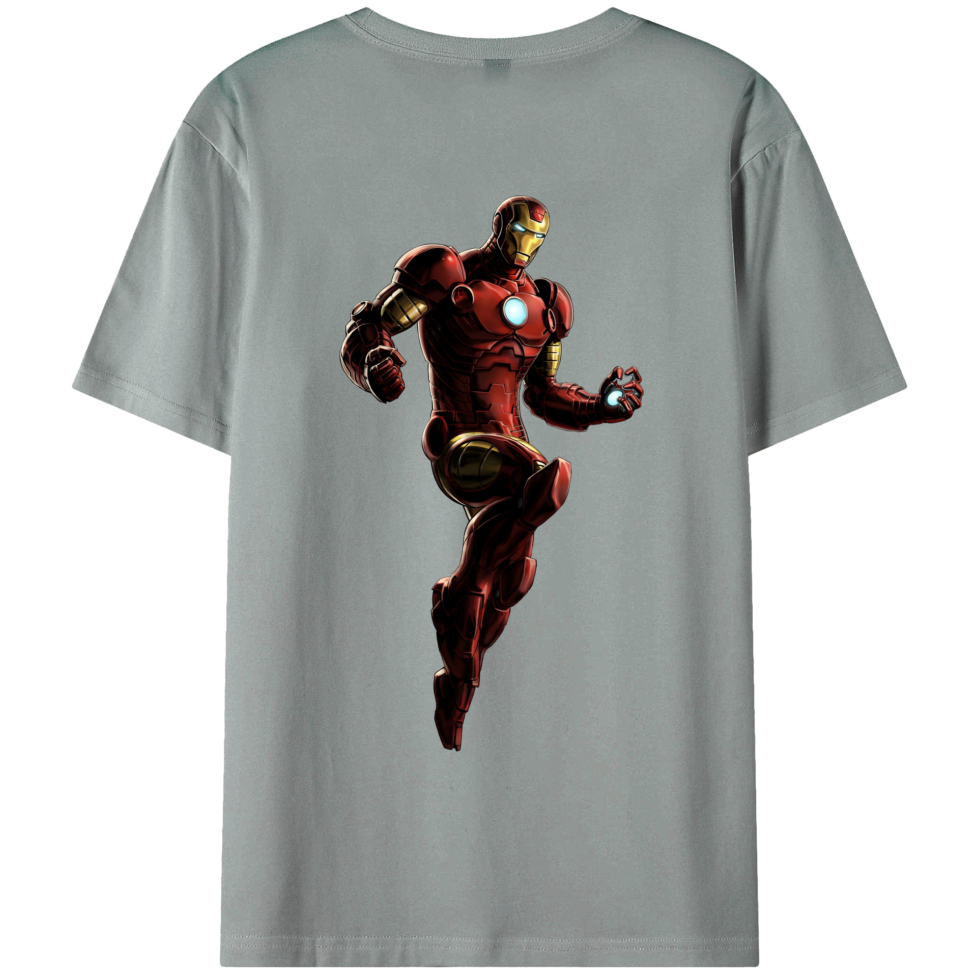 （画像用） アベンジャーズ The Avengers 綿100％ メンズ半袖Tシャツ（バックプリント） 通気性